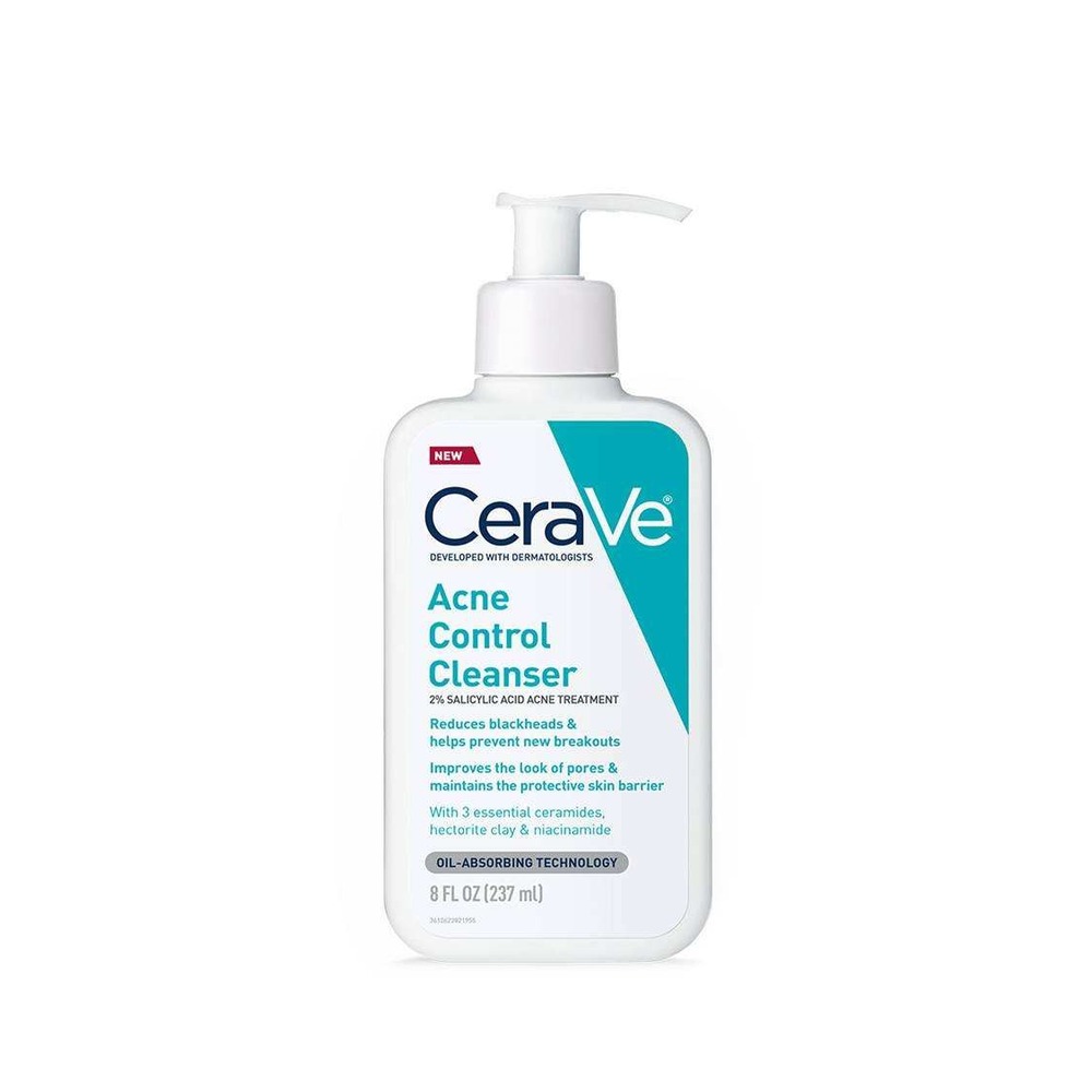 CeraVe Acne Control Cleanser 2% Salicylic Acid Face Wash 8 fl oz 237 ml New